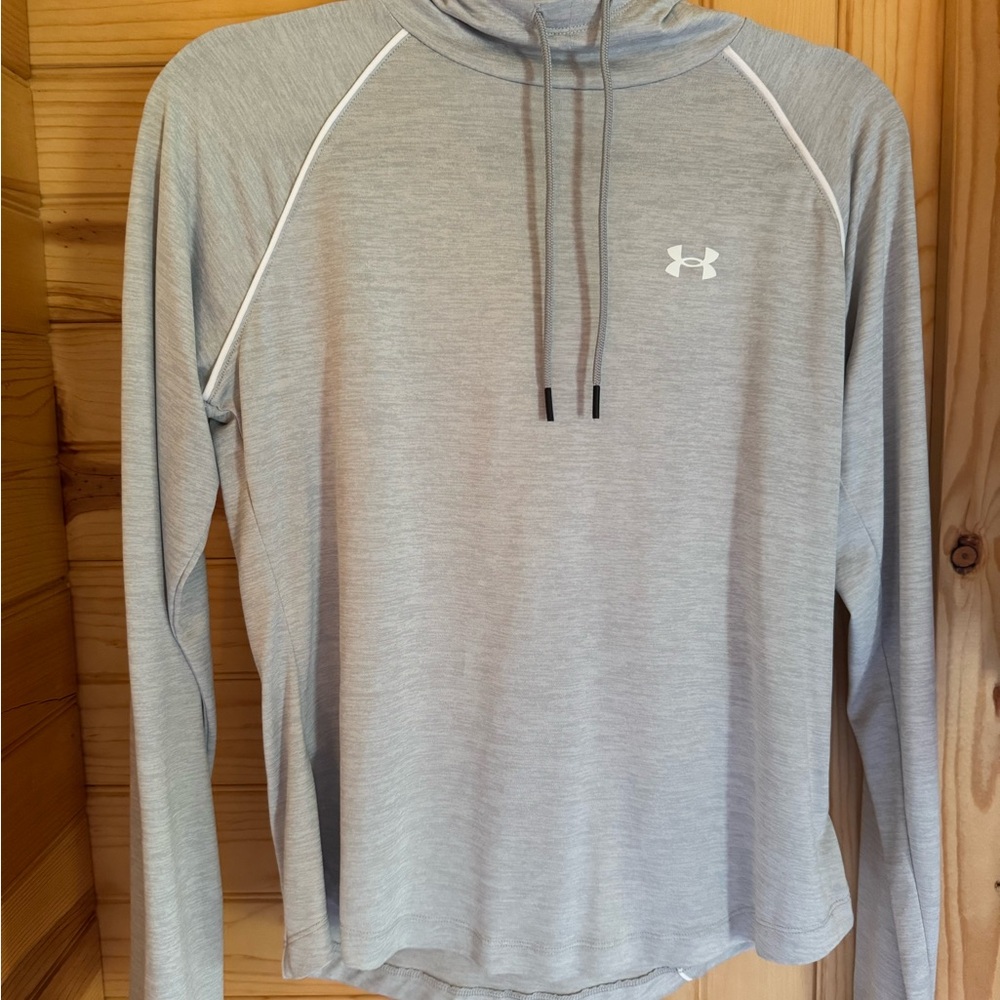 Under Armour Light Gray Performance Hoodie